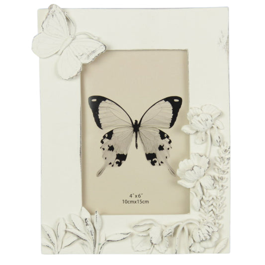 Butterfly and Flowers Photo Frame