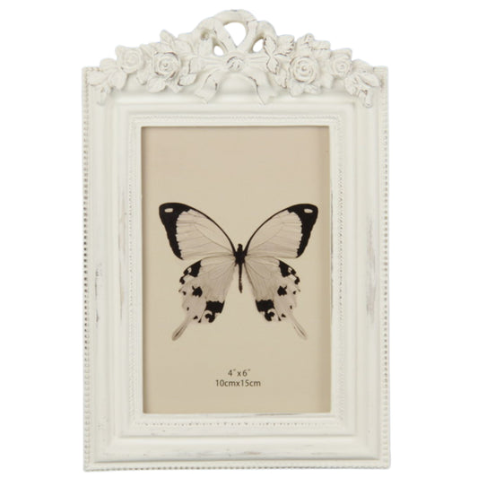 Flowers & Bow on top Photo frame