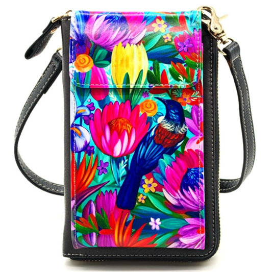 NZ Artwork Cell Phone Bag - Tui Irina