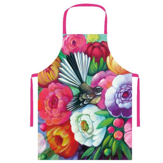 NZ Artwork Apron - Fantail Irina