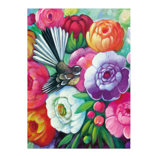 NZ Artwork Tea Towel - Fantail Irina