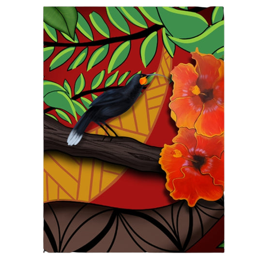 NZ Artwork Tea Towel - Huia Bird