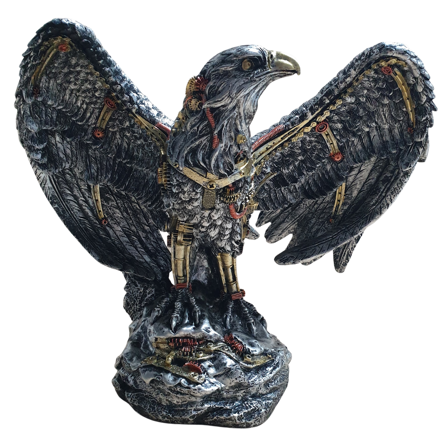 Eagle with wings out