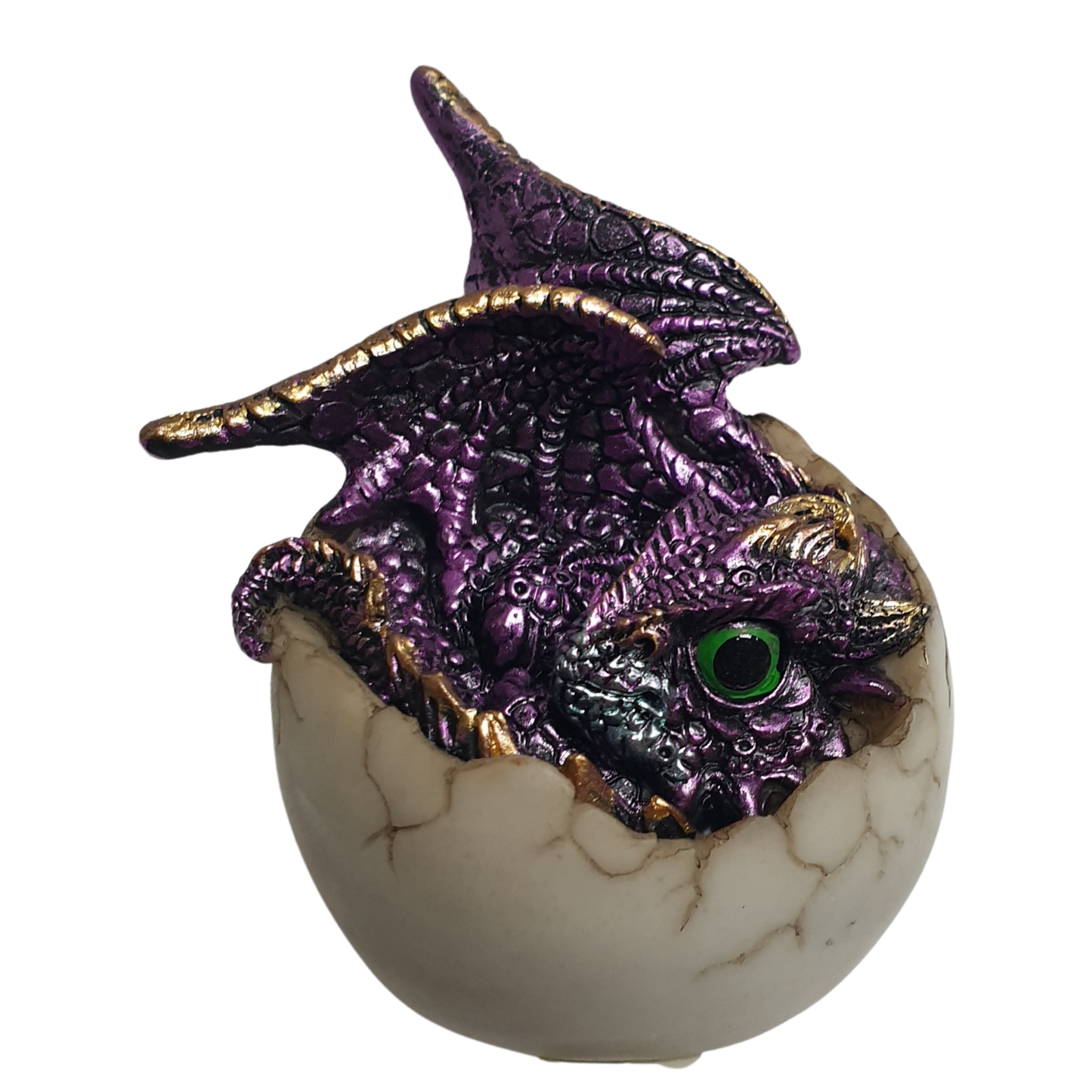 8cm Dragon in Egg Purple