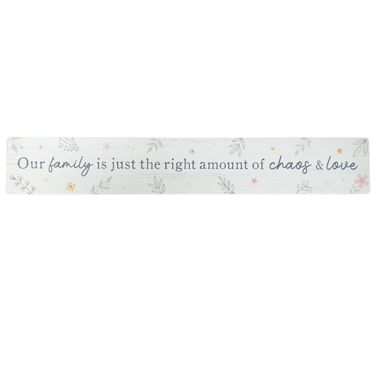 25cm Home Plaque - Love & Chaos