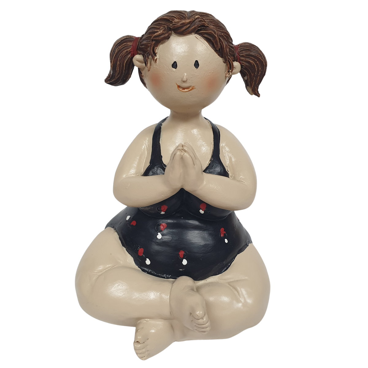 12.5cm Lady Meditation - Brown