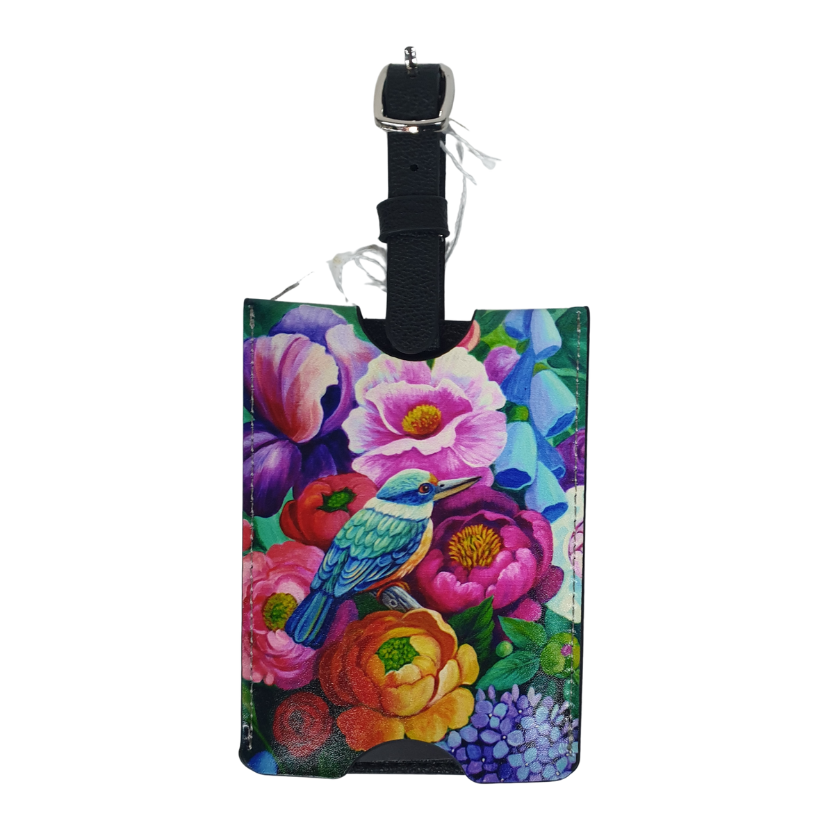 NZ Artwork Luggage Tag Kingfisher