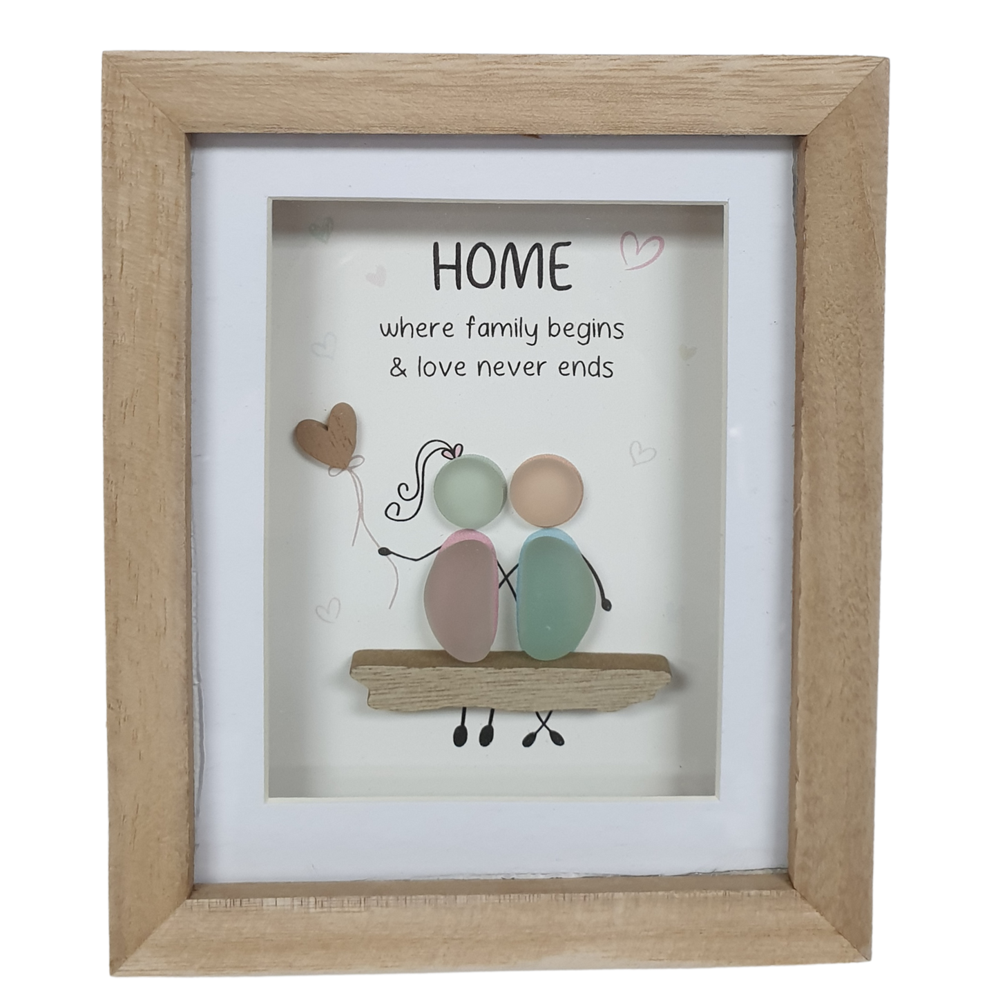 18cm Plaque with Rock People - Home