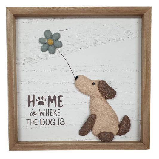 18cm Plaque with Dog