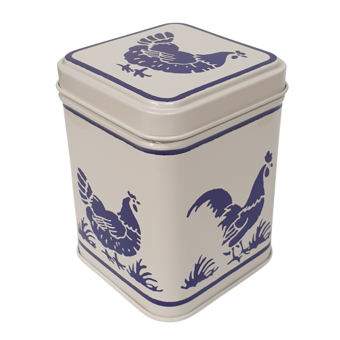 Emma Bridgewater - Square Tin - Blue Hen