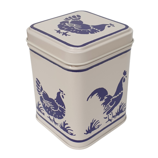Emma Bridgewater - Square Tin - Blue Hen