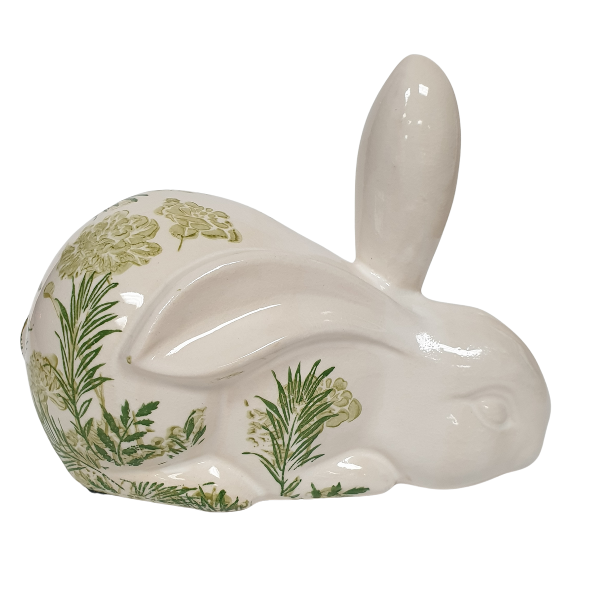 18cm Rabbit Ear Botanical Green