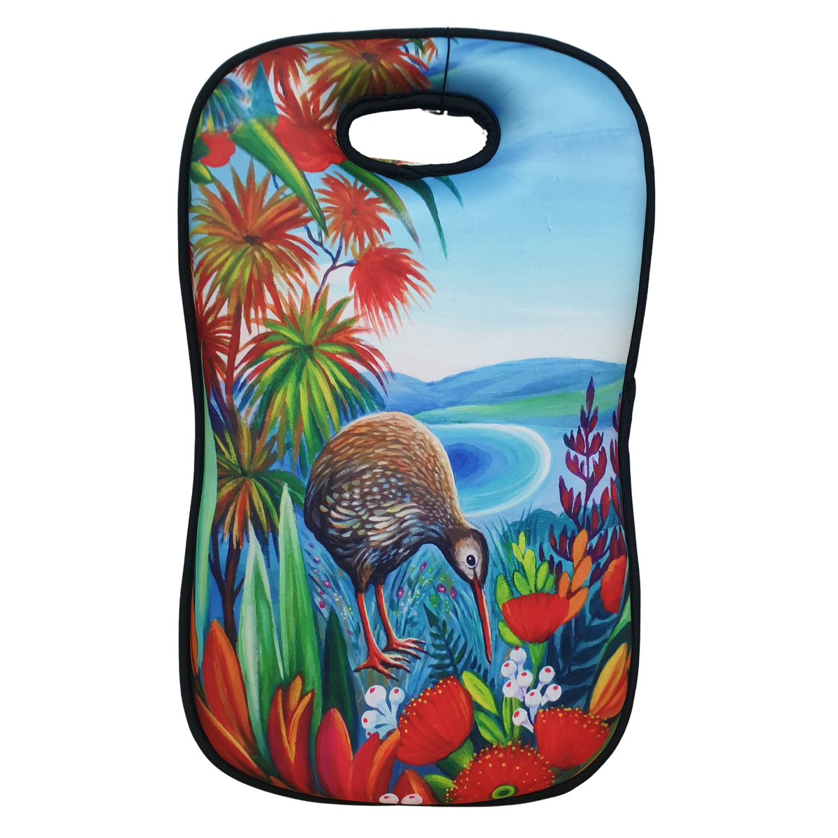 NZ Artwork Garden Kneeler Kiwi