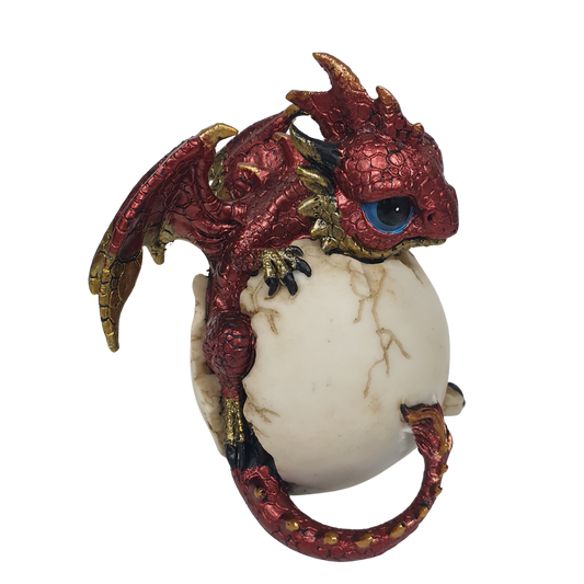 11cm Cute Dragon in Egg Red