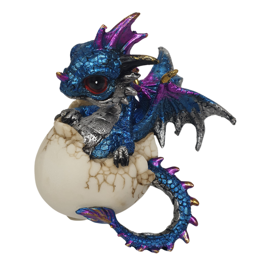 11cm Cute Dragon in egg Blue