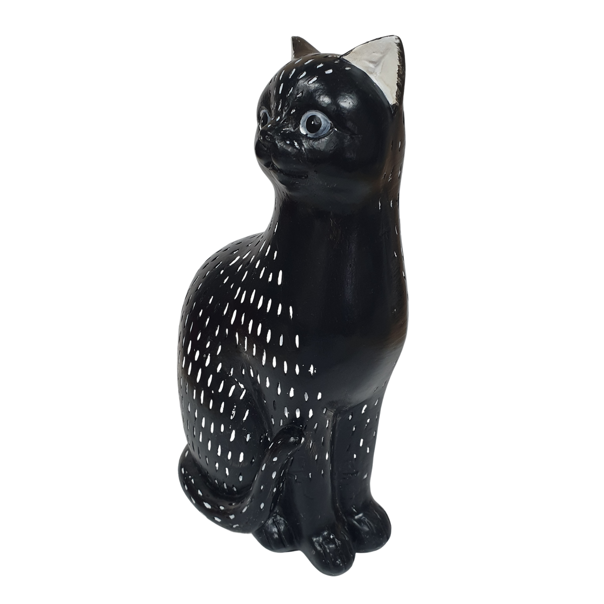 24cm Standing Cat Black & White