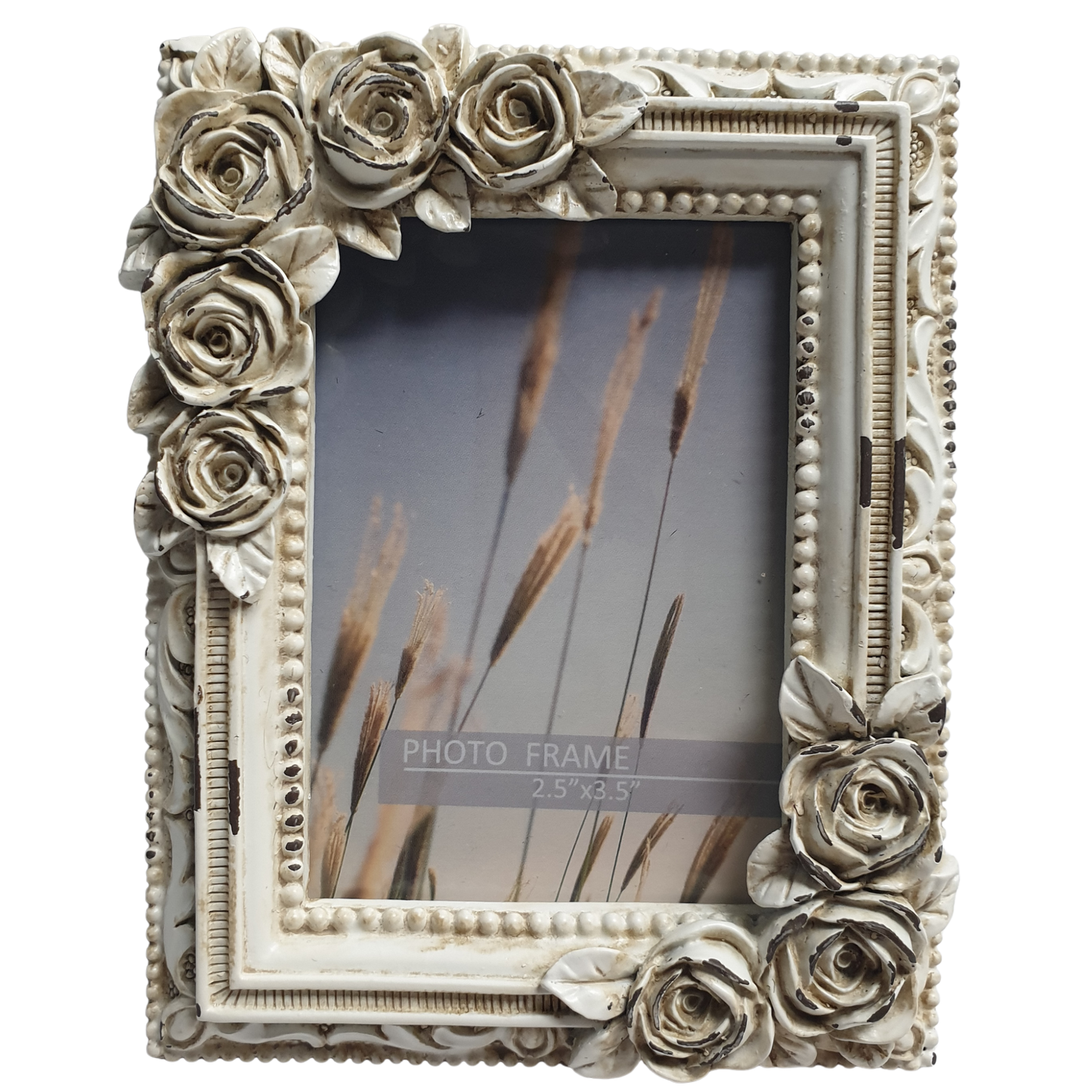 2.5" x 3.5" Primrose Frame White