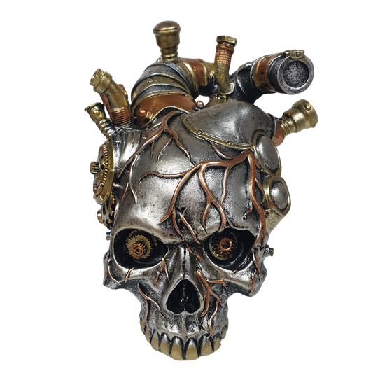 17cm Skull Steampunk Aorta Heart