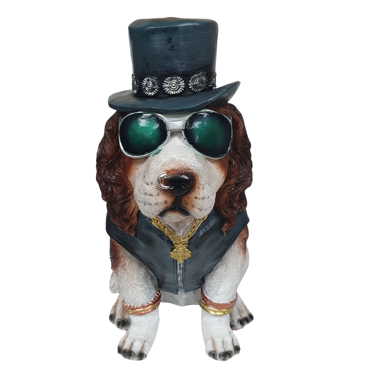 31cm Rocker Dog with Top Hat