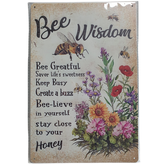Art Tin Bee Wisdom