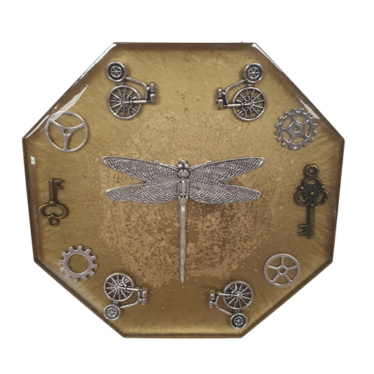 Steampunk Coaster - Dragonfly