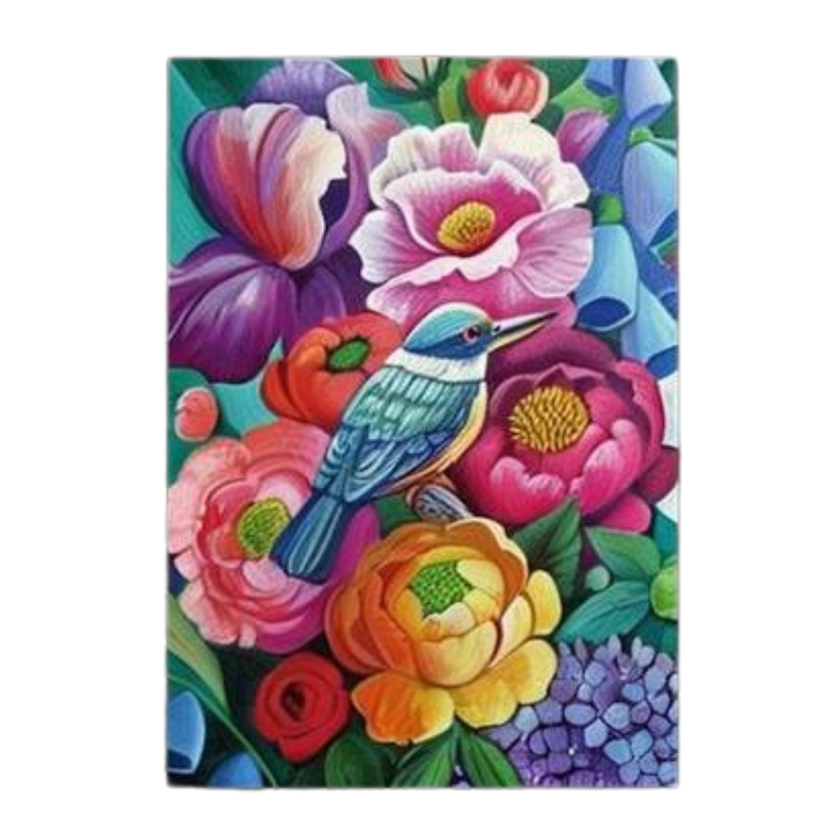NZ Artwork Tea Towel Kingfisher