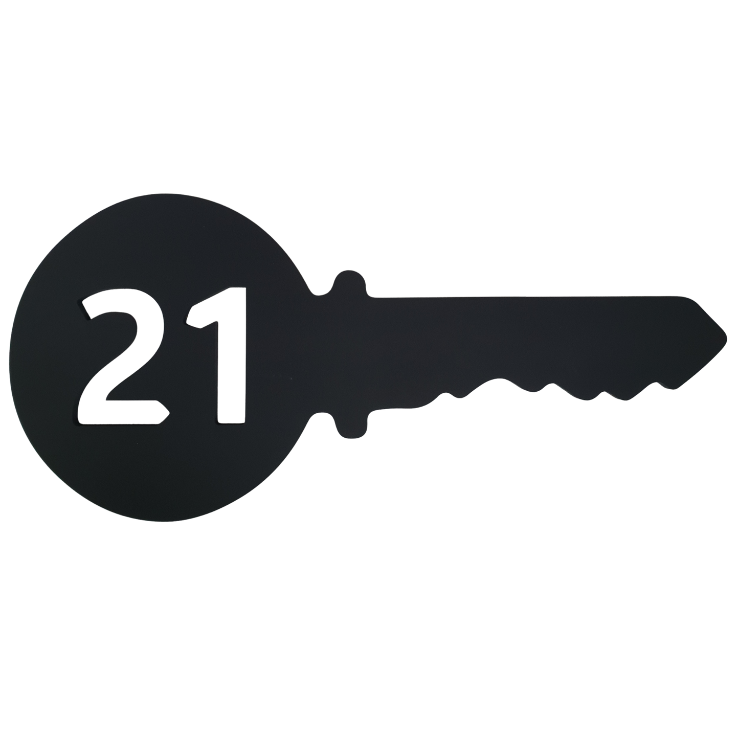 21st Key Cut Out Black 35cm