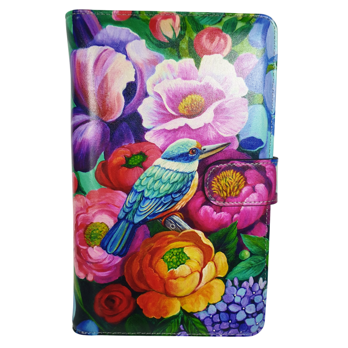 NZ Artwork Travel Purse Kingfisher