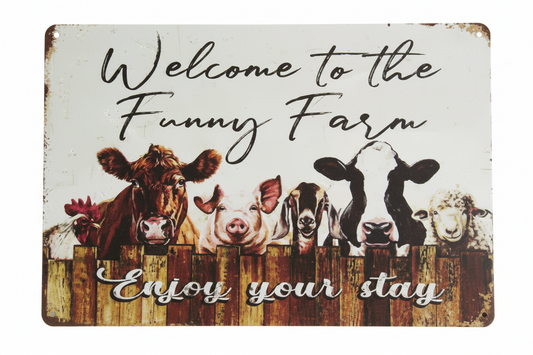 Tin Sign - Funny Farm
