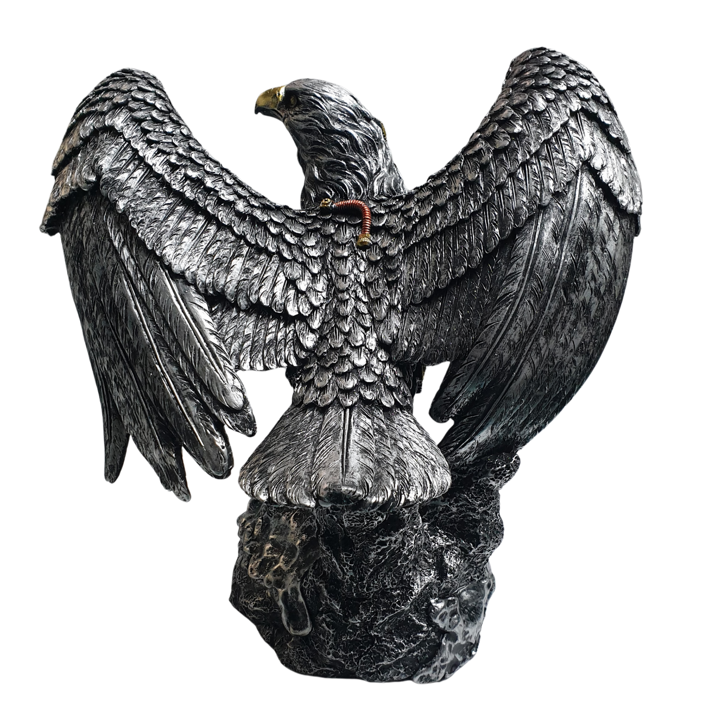 Eagle with wings out