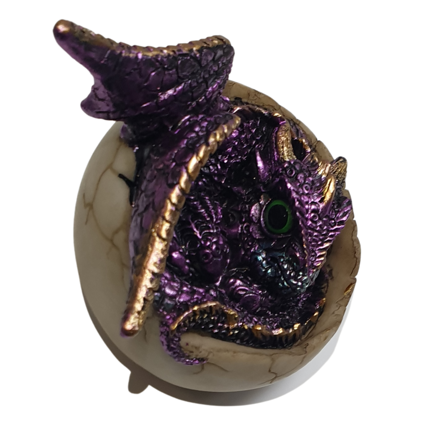 8cm Dragon in Egg Purple