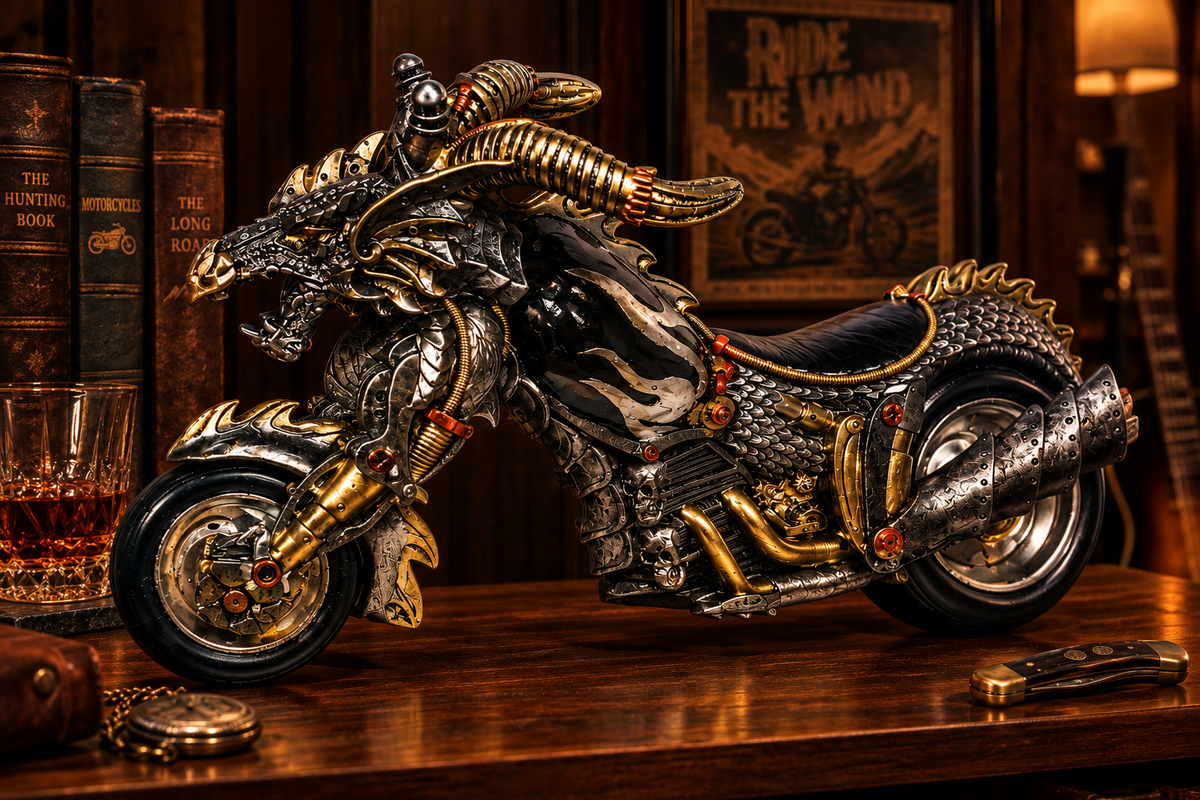 36cm Skull Hell Rider Bike