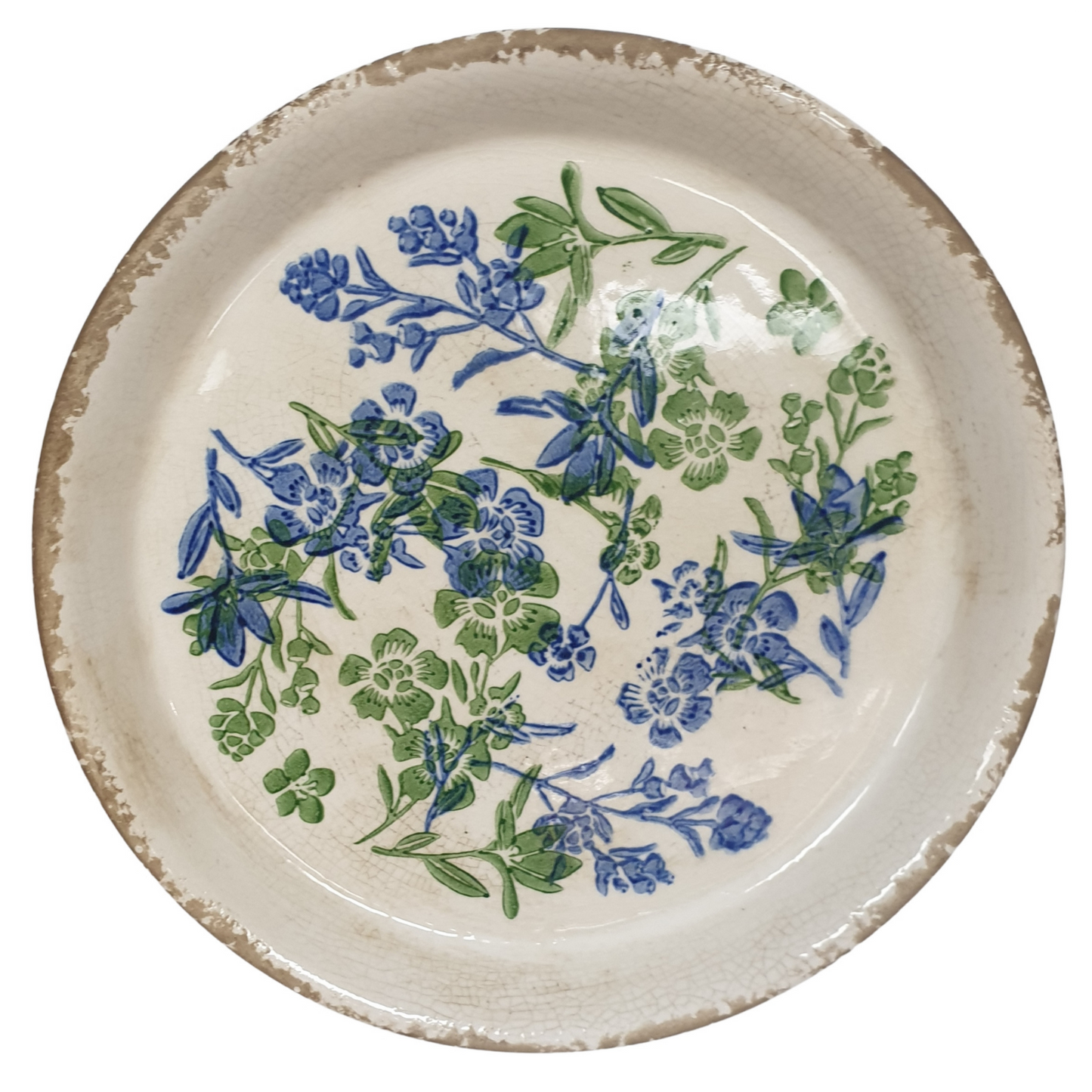 23.5cm Plate - Botanical Blue
