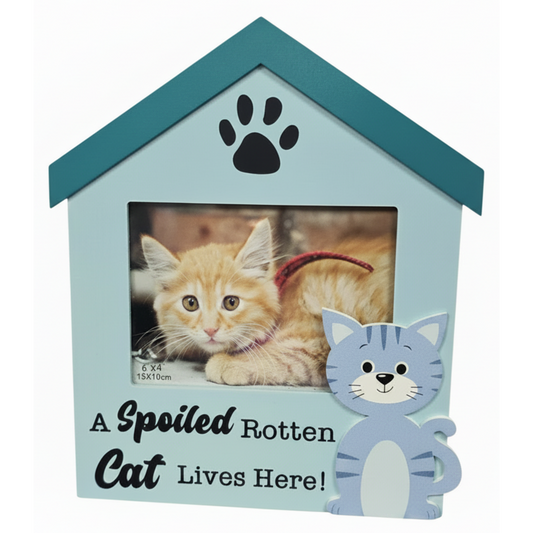 Spoiled Cat Photo Frame 6x4