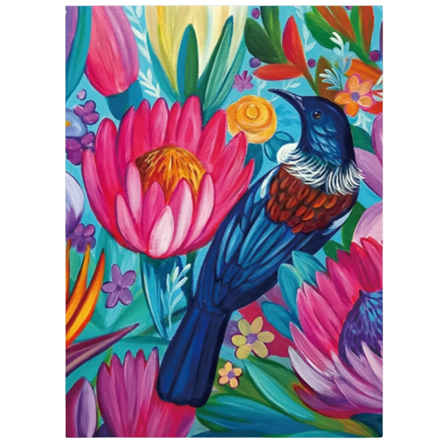NZ Artwork Tea Towel - Tui Irina