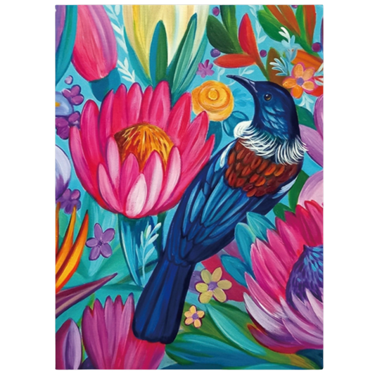 NZ Artwork Tea Towel - Tui Irina