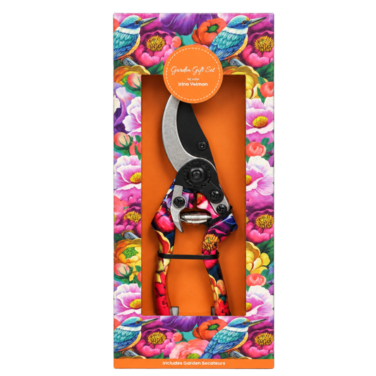 NZ Artwork Garden Secateurs Kingfisher