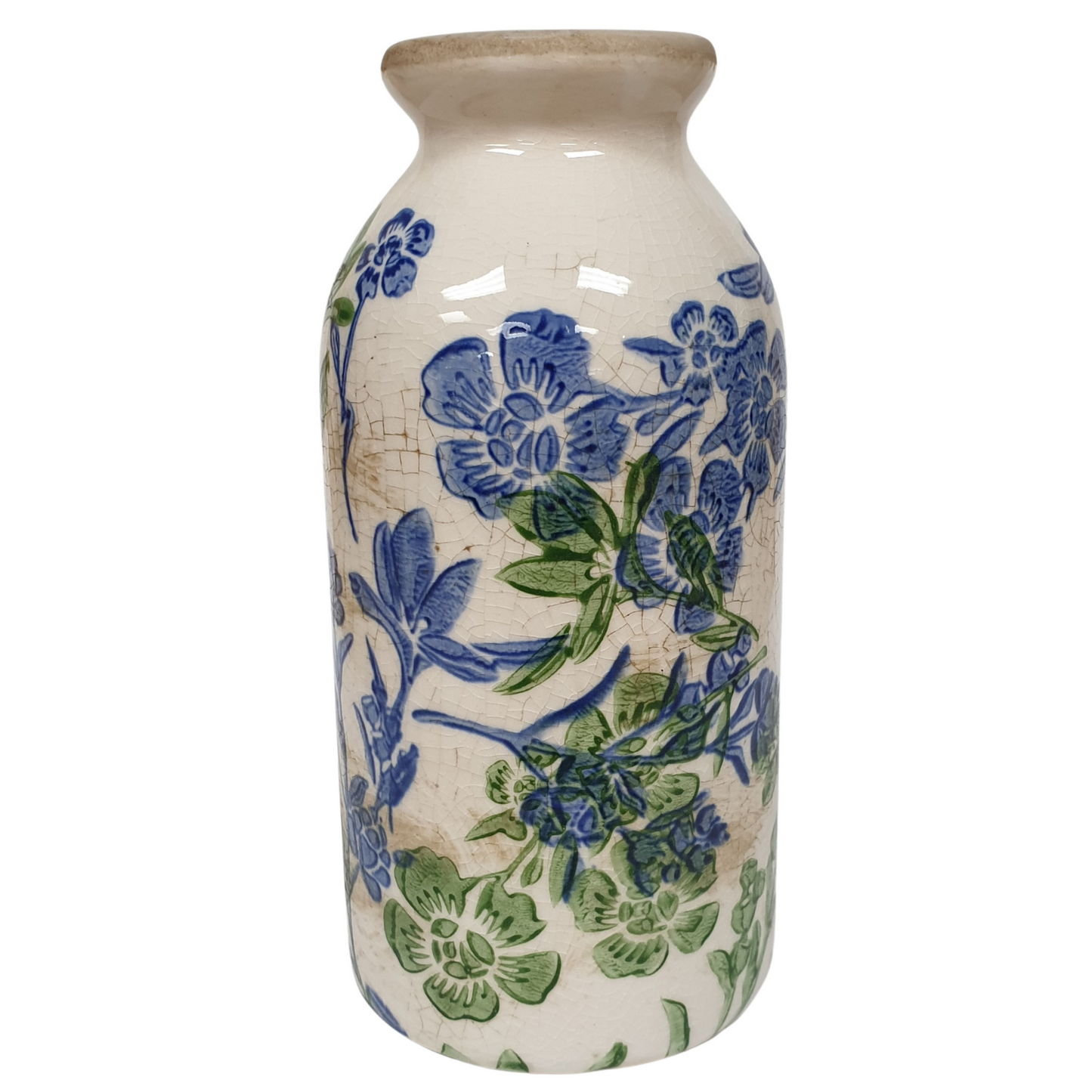 15cm Bud Vase Botanical Blue - Small