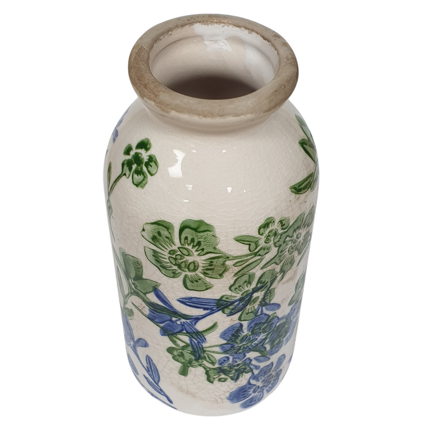 15cm Bud Vase Botanical Blue - Small