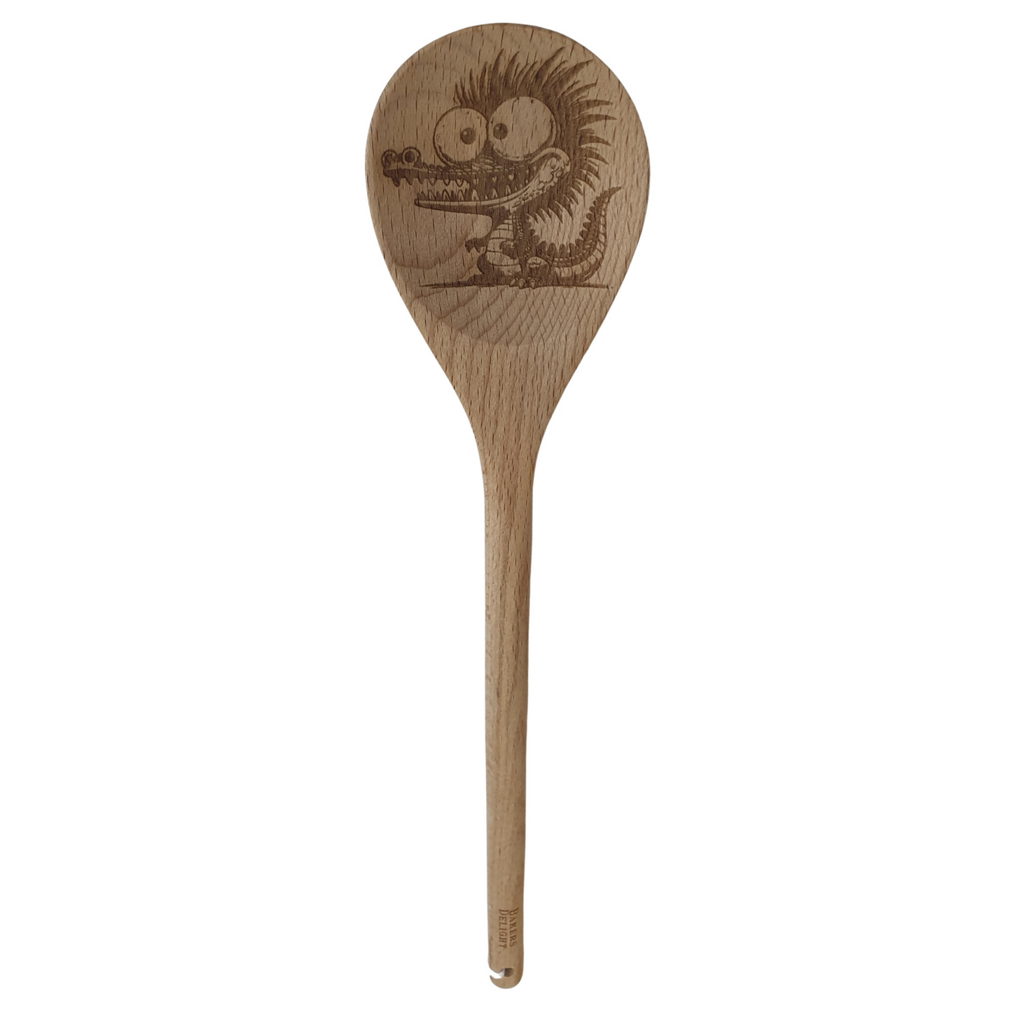Wooden Spoon Round - Crocodile