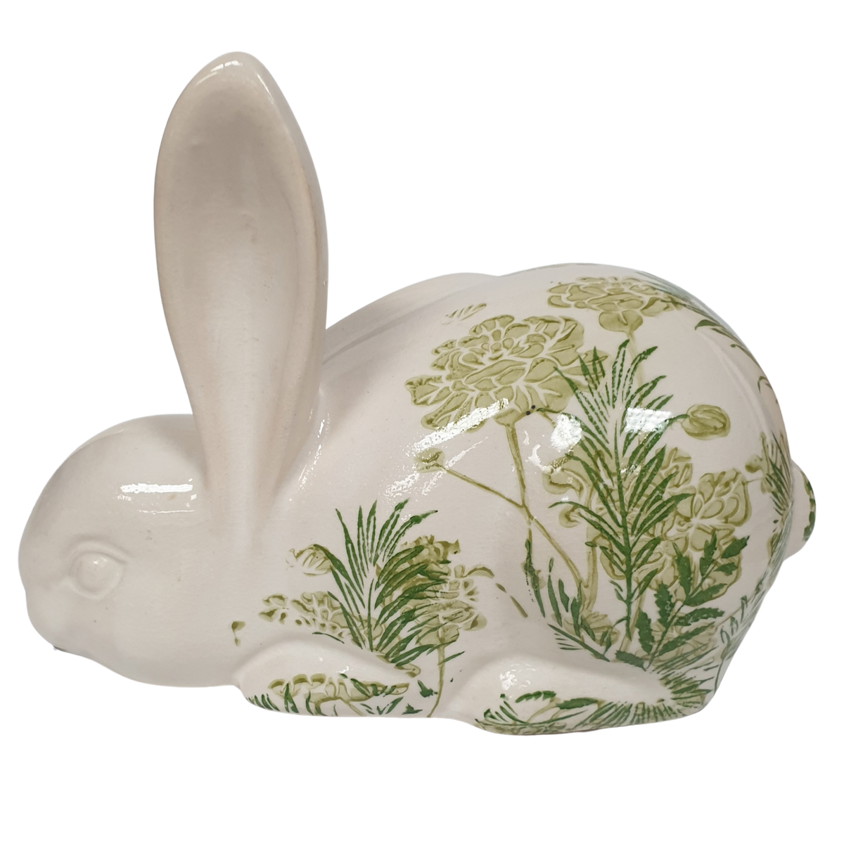 18cm Rabbit Ear Botanical Green