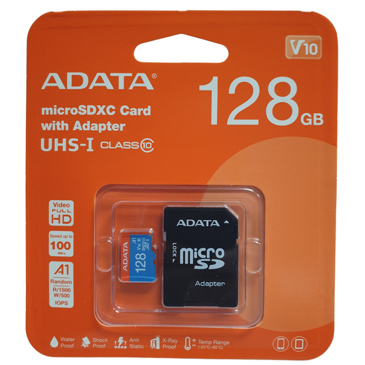Adata microSDXC 128gb Card with Adapter