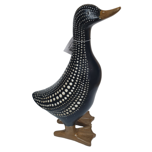 30cm Black Duck w/ White Dots