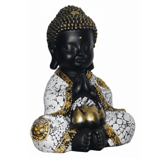16cm Buddha with Lotus flower