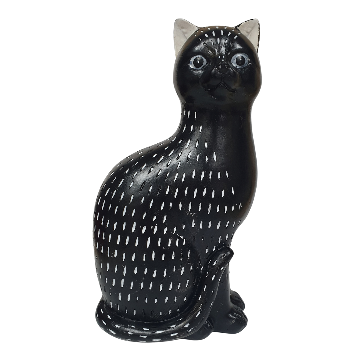 24cm Standing Cat Black & White