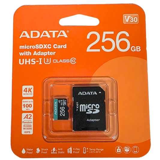 Adata MicroSDXC Card with Adapter 256gb