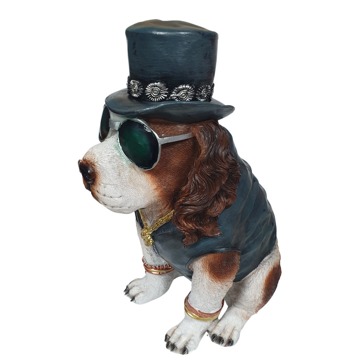 31cm Rocker Dog with Top Hat