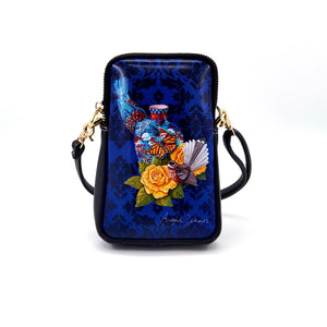 NZ Artwork Cellphone Bag Tui & Fantail